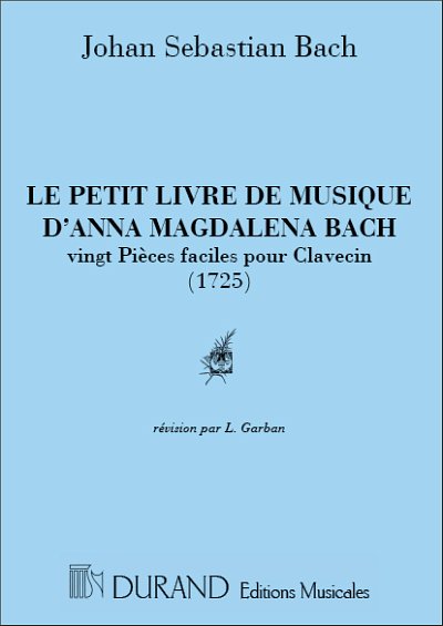 J.S. Bach: Le Petit Livre de Musique d'Anna Magdalena , Cemb