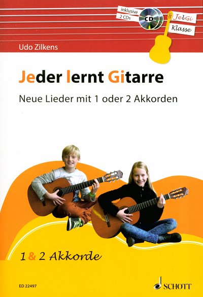 U. Zilkens: Jeder lernt Gitarre - Neue Lie, Git;Ges (LB+CDs)