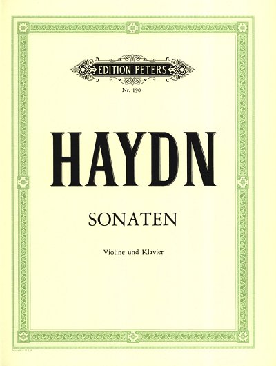 J. Haydn: Sonaten für Violine und Klavier