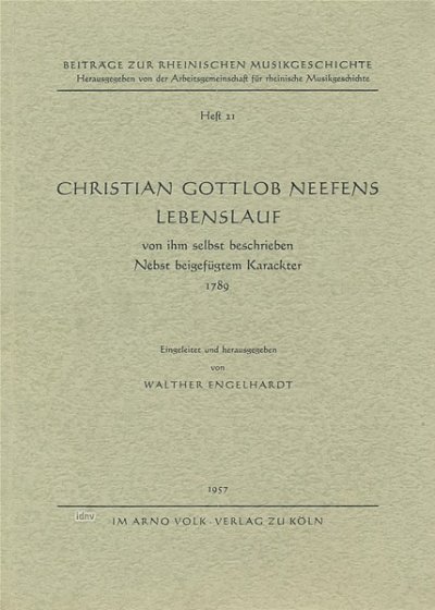 Christian Gottlob Neefens Lebenslauf (Bu)