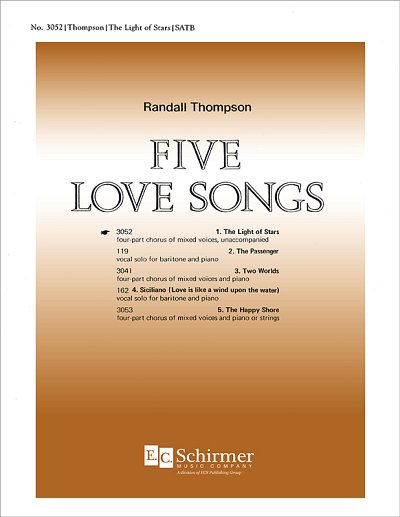Five Love Songs: No. 1. The Light of Stars, Gch;Klav (Chpa)