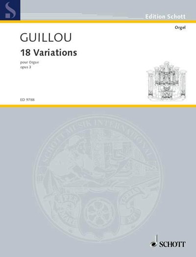 DL: J. Guillou: 18 Variations, Org