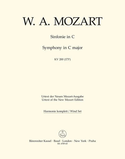 W.A. Mozart: Sinfonie Nr. 28 C-Dur KV 200(173e, Sinfo (HARM)
