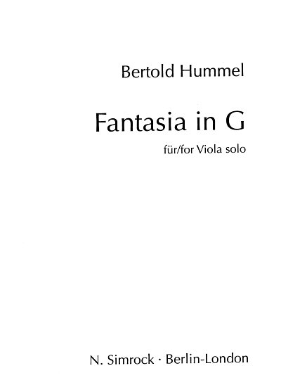 B. Hummel: Fantasia in G op. 77d