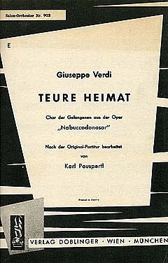 G. Verdi: Chor der Gefangenen (Teure Heimat)
