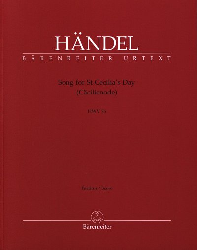G.F. Händel: Song for St Cecilia´s Day H, 4GesGchOrch (Part)