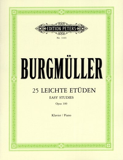 F. Burgmueller: 25 leichte Etueden op. 100 fuer Klavier zu z