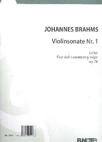 J. Brahms y otros.: Violinsonate Nr 1 G-Dur op.78