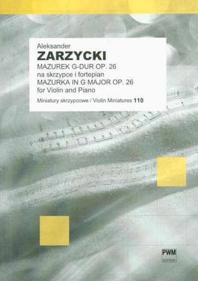 Mazurka In G Major Ms 110, VlKlav (KlavpaSt)