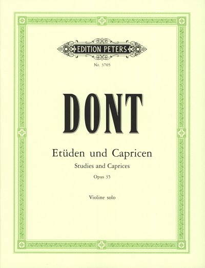 J. Dont: 24 Etueden und Capricen op. 35, Viol