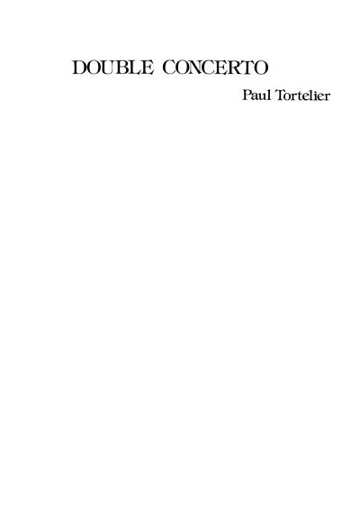 P. Tortelier: Double Concerto (Two Violin Parts)
