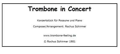 R. Schirmer: Trombone in Concert