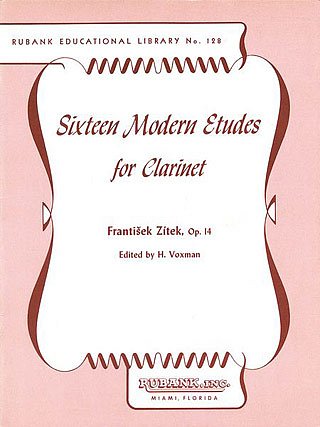 H. Voxman: 16 Modern Etudes for Clarinet, Op. 14, Klar
