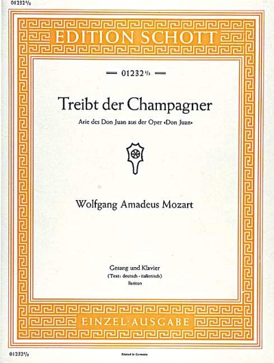 DL: W.A. Mozart: Treibt der Champagner das Blut er, GesBr/Al