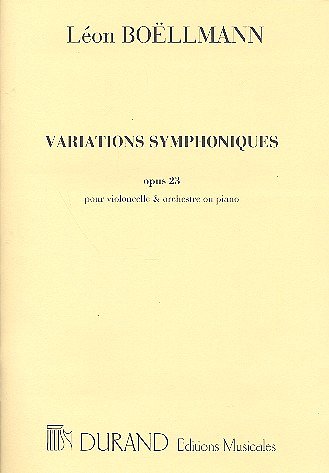 L. Boëllmann: Variations Symphoniques Violoncell, Vc (Part.)