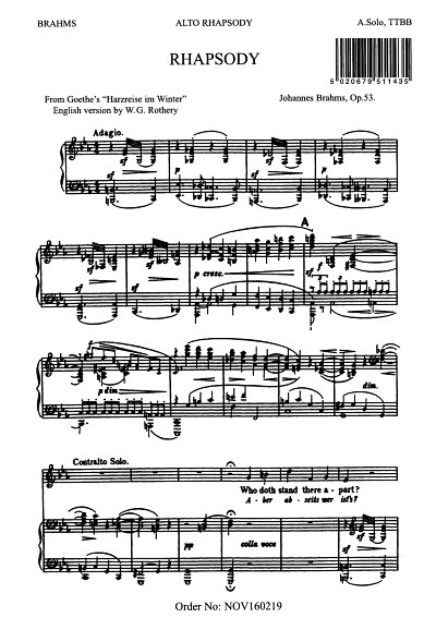 J. Brahms: Alto Rhapsody (Chpa)