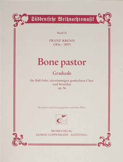 Krenn Franz: Bone Pastor Op 56 (Graduale) Sueddeutsche Weihn