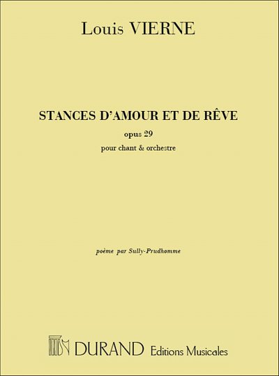 L. Vierne: Stances D'Amour Soprano-Piano , GesKlav