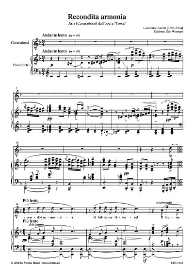 DL: G. Puccini: Recondita armonia Arie (Cavaradossi) aus der