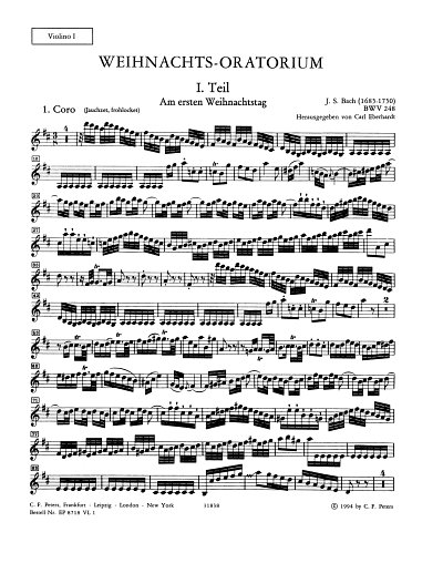 J.S. Bach: Weihnachtsoratorium Bwv 248