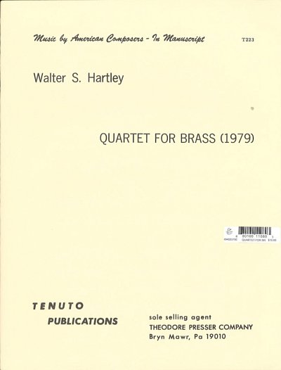 H. Walter: Quartet for Brass (1979), 4Blech (Pa+St)