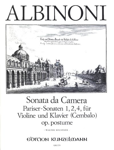 T. Albinoni i inni: Sonata da camera für Violine und Klavier F-Dur/a-Moll/d-Moll op. postume