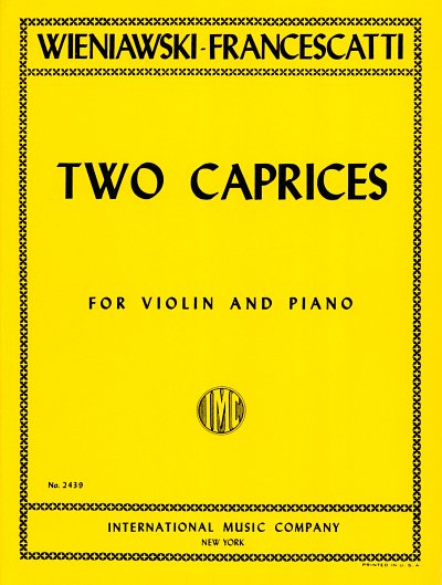 H. Wieniawski: Two Caprices op. 18 Nos. 4, VlKlav (KlavpaSt)