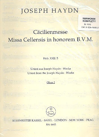 J. Haydn: Missa Cellensis in honorem Beatissimae Virginis Maria Hob. XXII:5 "Cäcilienmesse"