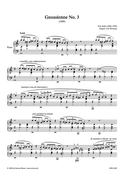 DL: E. Satie: Gnossienne Nr. 3