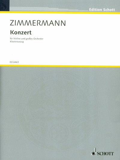 B.A. Zimmermann: Konzert, VlKlav (KASt)