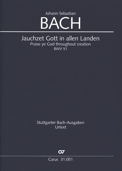 J.S. Bach: Jauchzet Gott in allen Land, GesSTrpStrBc (Part.)