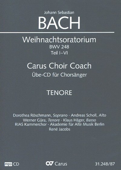 J.S. Bach: Weihnachtsoratorium - Car, 5GsGch4OrBc (CD Tenor)