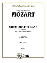 DL: W.A. Mozart: Mozart: Variations, Complete, Klav