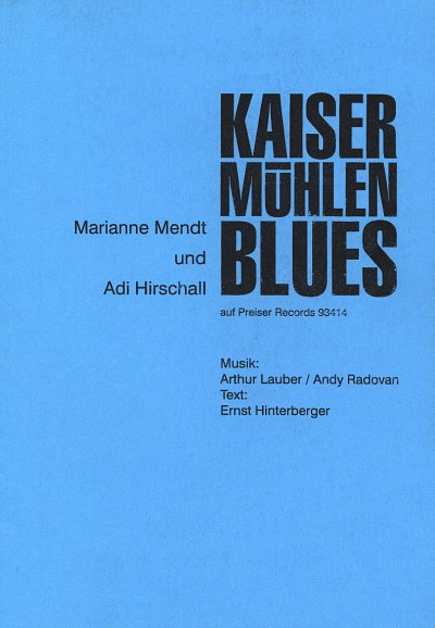 A. Lauber: Kaisermühlen-Blues, GesKlaGitKey (EA)