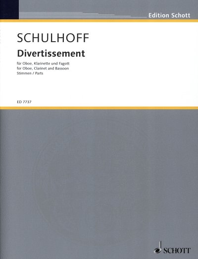E. Schulhoff: Divertissement WV 87 , ObKlarFg (Stsatz)