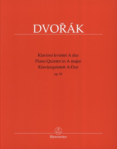 A. Dvorak: Quintett A-Dur op.81, Klavquint (Pa+St)