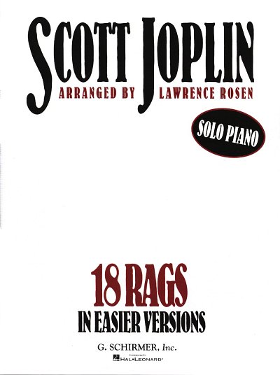 S. Joplin: 18 Rags in Easier Versions, Klav