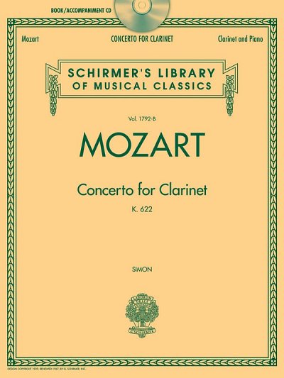 W.A. Mozart: Concerto For Clarinet K.622 - Clari, Klar (+CD)