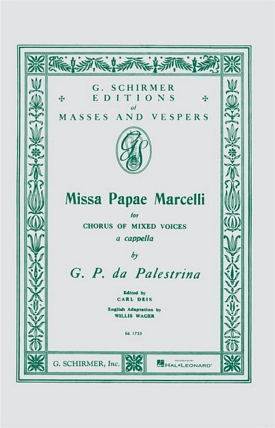 Missa Papae Marcelli, GchKlav (Chpa)