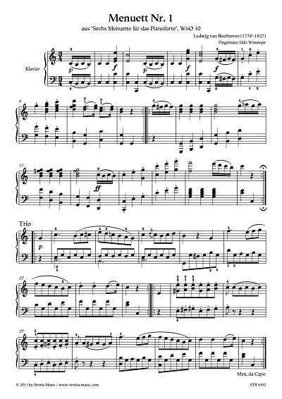 DL: L. v. Beethoven: Menuett Nr. 1 aus 