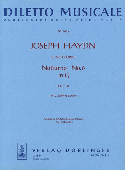 J. Haydn: Notturno 6 G-Dur Hob 2/30 Diletto Musicale
