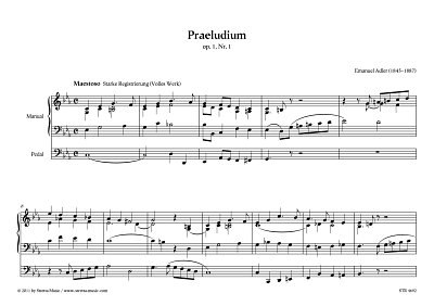 DL: E. Adler: Praeludium op. 1, Nr. 1