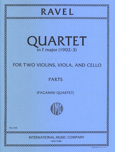 M. Ravel: Stringquartet F (Bu)