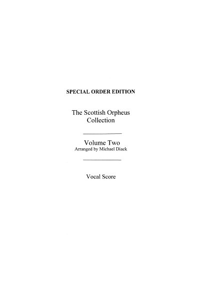 The Scottish Orpheus Collection Volume 2, GesKlav (Bu)