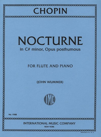 F. Chopin: Notturno Do Diesis M. Op. Post. (Wummer), Fl