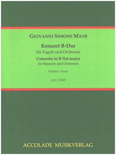 B. Koenigsbeck: Konzert für Fagott und Orch, FagOrch (Part.)