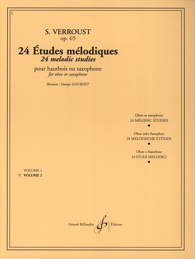 S. Verroust: 24 Études mélodiques op. 65/2, Ob/Sax