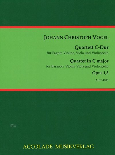 J.C. Vogel: Quartett C-Dur op. 1,3, FgVlVaVlc (Pa+St)