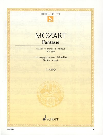 W.A. Mozart: Fantasie Nr. 19 c-Moll KV 396 , Klav
