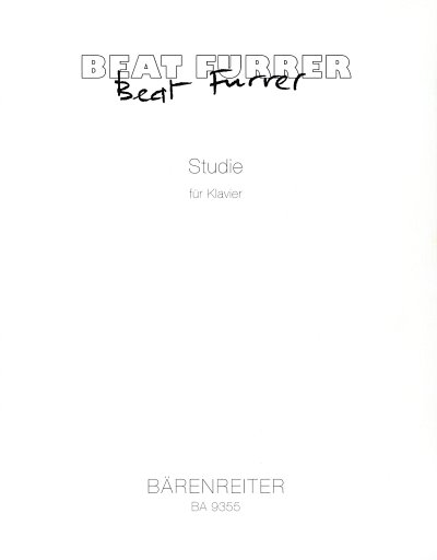 B. Furrer: Studie für Klavier (2011), Klav (Sppa)